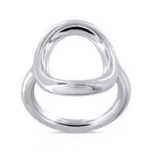 Bague Sophia en argent massif 925/1000 ovale Orligne Genève 1027-ENO-1