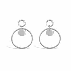 Boucles d’oreilles Sophia en argent 925/1000 avec pastille. Orligne Genève 3099/20-ENO